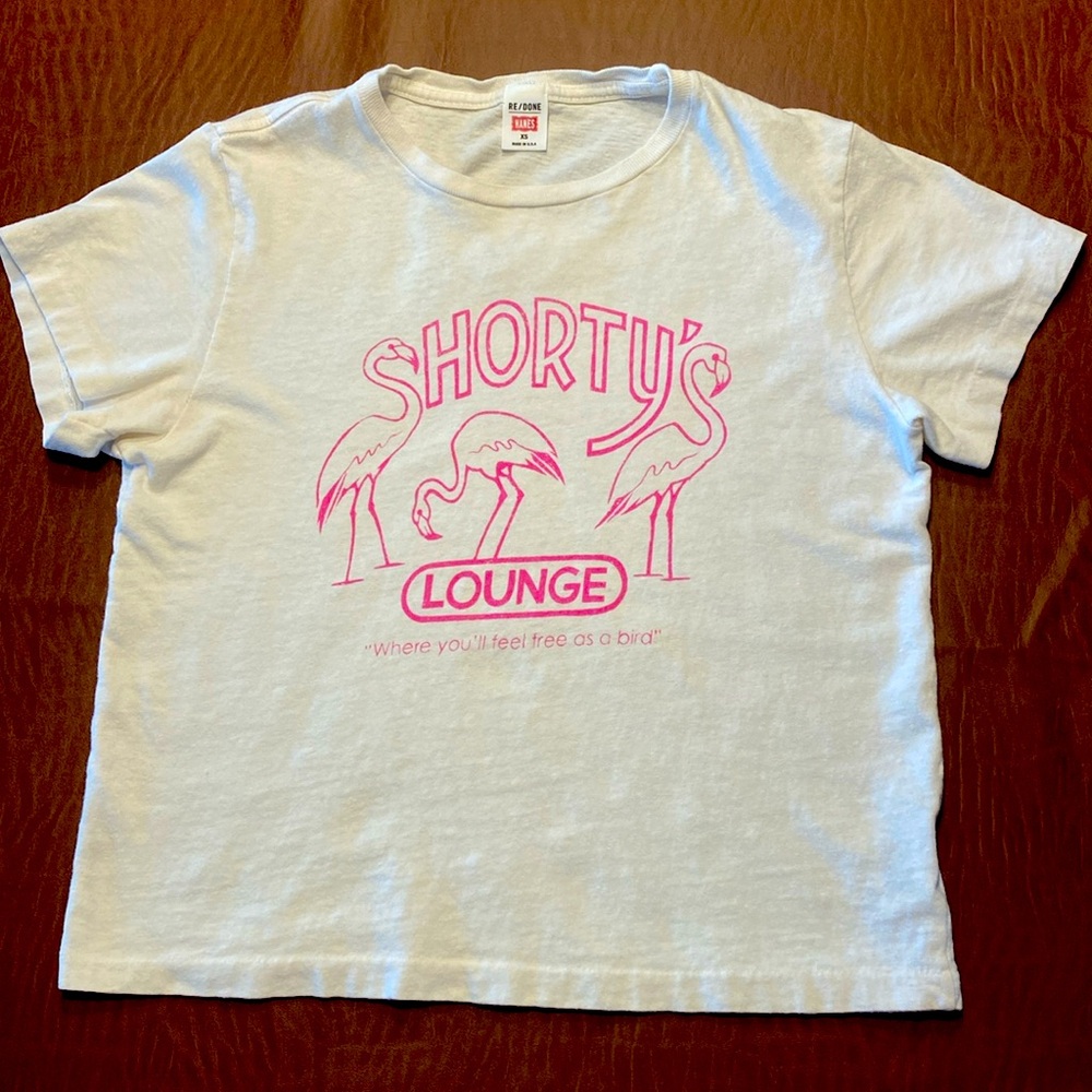 Re/Done Graphic T-shirt Shorty’s Lounge Sz XS